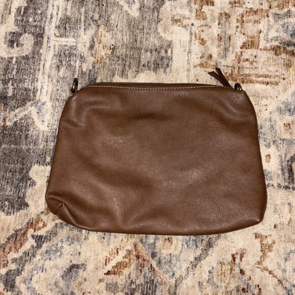 Label Of Love Brown Faux Leather Clutch - Picture 2 of 4